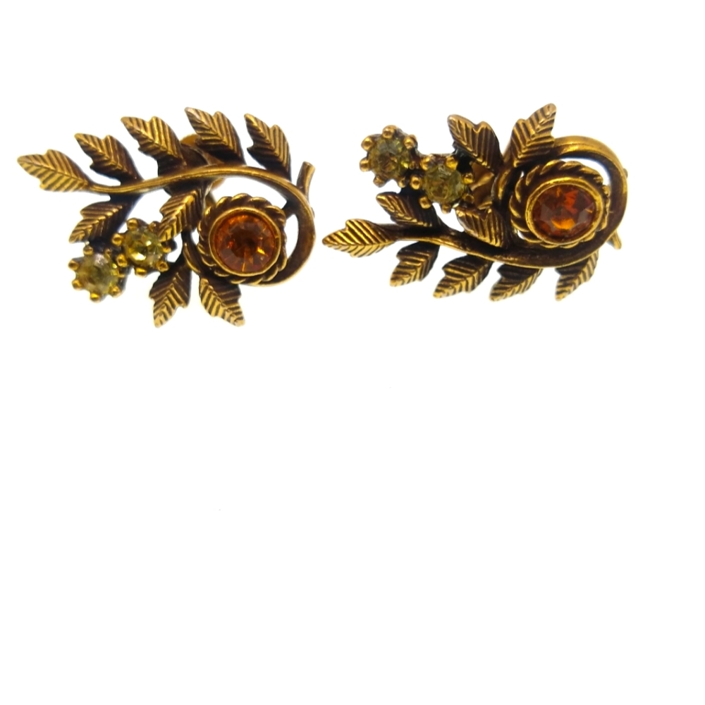 Vintage 1940 antique earrings - Picture 2 of 4